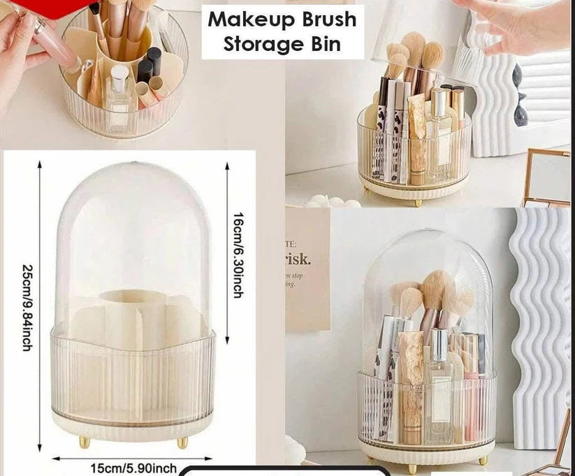 Makeup brush holder storage box